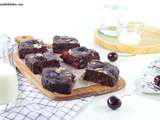 The Brownie Allégé {Cerises & Amandes}