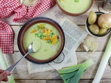 Velouté de Poireaux {Et Haddock Poché}