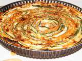 Tarte spirale carottes et courgettes