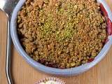 Crumble fraise-pistache