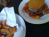 Burger d’Halloween (burger de butternut et steak haché)