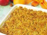 Crumble noisette, brugnons, abricots et sirop d’érable… Et gros bisous à papi Gérard