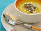 Velouté de butternut au curry et graines de courges grillées… trop trop bon