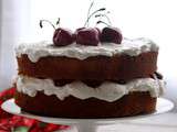 Cherry sponge cake