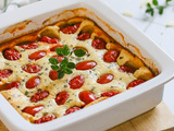 Clafoutis de tomate cerise, parmesan et origan