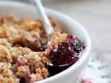 Crumble aux fruits rouges et aux flocons