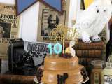 Gâteau d'anniversaire Harry potter au chocolat Dulcey