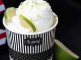 Lime frozen yogurt