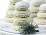 Macaron au yuzu {petits sapins d’anniversaire}