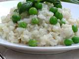 Risotto aux petits pois et au gorgonzola