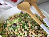 Salade de pois chiches et concombre