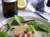 Tartare de saumon citron basilic {accord met vin }