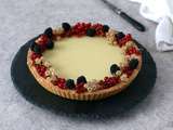 Tarte chocolat blanc et fruits rouges