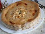 Tourte de butternut, marrons et chapon ou comment recycler les restes de Noël