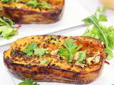 Courge butternut au four aux herbes et ail