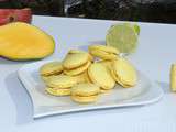 Macarons mangue et citron vert