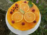 Entremets pêches abricots