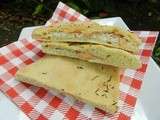 Focaccia au saumon et tartare