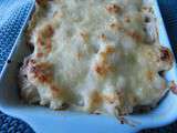 Gratin de chou-fleur aux lardons § au fromage de chèvre