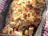 Crumble pommes poires framboises aux flocons d'avoine