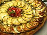 Tatin de courgettes, féta et romarin du blog un siphon fon fon