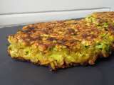 Galettes courgettes oignon / curry / flocons d'avoine