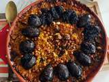 Arros el forn ou riz au four aux blettes et boudins