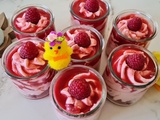 Mousse aux framboises et son coulis