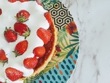 Tarte aux fraises, biscuit breton