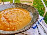 Velouté aux pois cassés et au potiron sans matière grasse