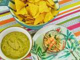 Verrines apéritives : crevettes et son guacamole