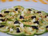 Lundi Express : Carpaccio de courgettes