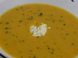 Velouté de butternut aux lentilles corail