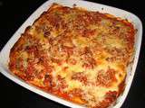 Lasagne de tortillas à la viande hachée et aux tomates