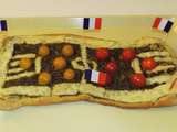 Pizza  terrain de foot  Allez les bleus