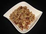 Riz des deux mondes aux raisins secs et pignons ( recette Veggie )