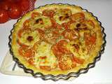 Tarte au thon aux tomates et au cabécou