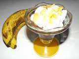 Verrine banane/chocolat façon banana split