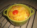 Clafoutis de chips et de tomates cerises