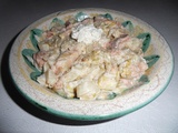 Endives braisées au saumon fumé et au fromage ail et fines herbes