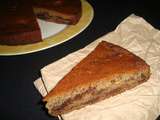 Gâteau chocolat-banane au rhum