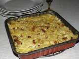 Gratin de crozets aux lardons (recette facile)