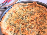 Tarte aux épinards, chorizo et chèvre frais