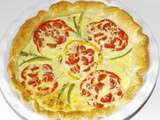 Tarte aux poivrons, aux tomates cerises et au thon