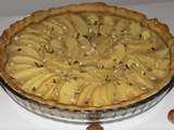 Tarte aux pommes et aux noisettes