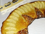 Tarte couronne des rois (pomme et frangipane)