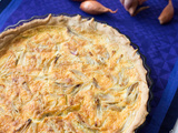 Tarte aux échalotes végétalienne