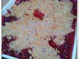 Crumble aux groseilles et noix de cajou