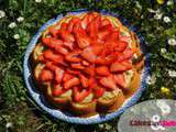 Gâteau Fraises Curd Citron Menthe