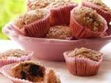 Muffins lait ribot, flocons d’avoine et cerises